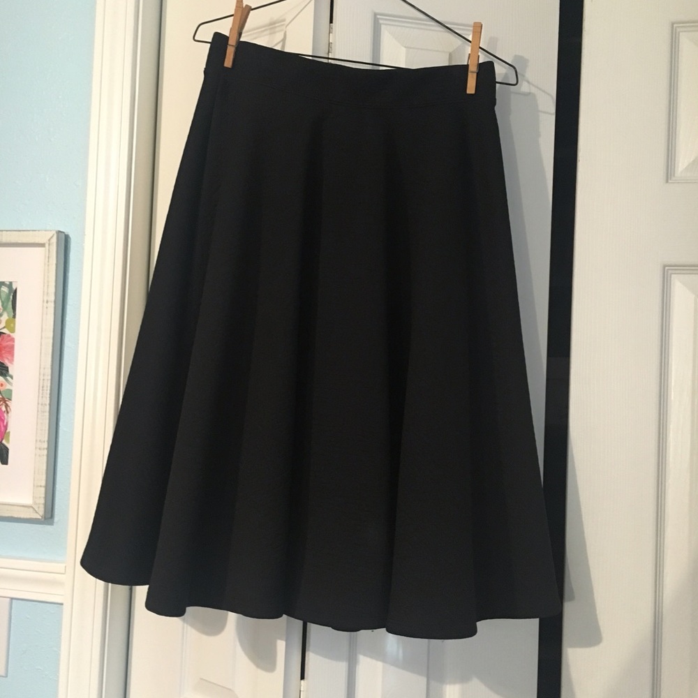 Black Pleated Skirt